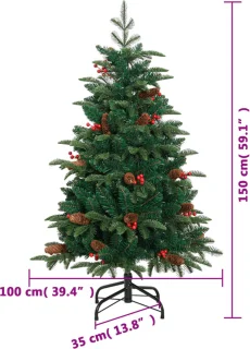 vidaXL Kunstkerstboom 150 cm