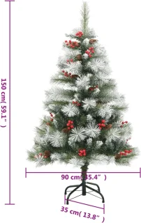 vidaXL Kunstkerstboom 150 cm