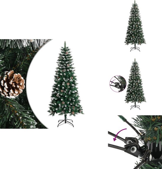 vidaXL Kunstkerstboom 150 cm groen met standaard