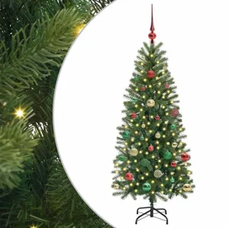 vidaXL Kunstkerstboom 150 cm in groen van PE en PVC