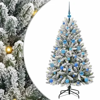 vidaXL Kunstkerstboom 150 cm met 150 warmwitte LED's