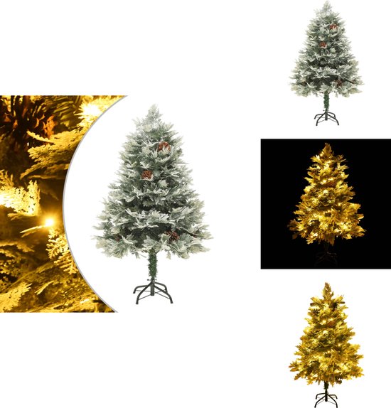 vidaXL Kunstkerstboom 150 cm met LED groen