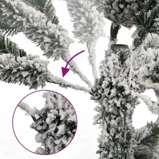 vidaXL Kunstkerstboom 150 cm met LED's en kerstballen
