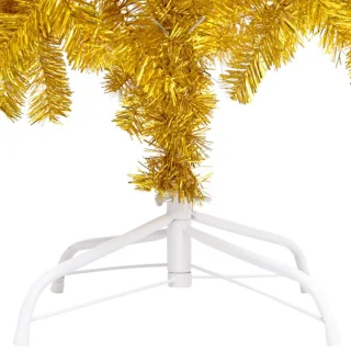 vidaXL Kunstkerstboom 150 cm PET goud