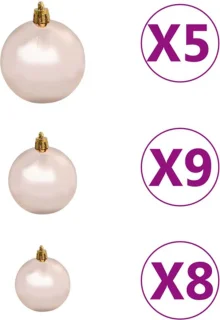 vidaXL Kunstkerstboom 150 cm PET goud