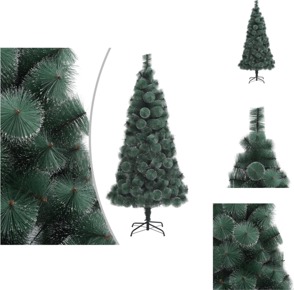 vidaXL Kunstkerstboom 150 cm PET groen met standaard
