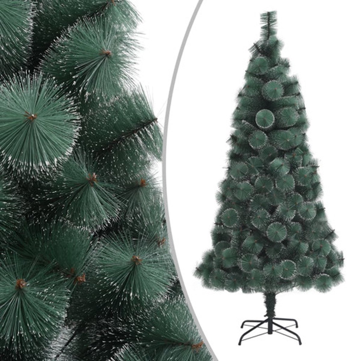 vidaXL Kunstkerstboom 150 cm PET groen met standaard