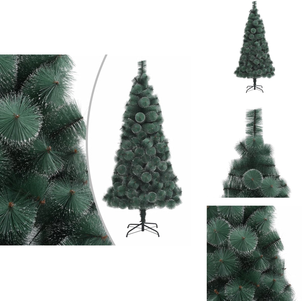 vidaXL Kunstkerstboom 150 cm PET groen met standaard