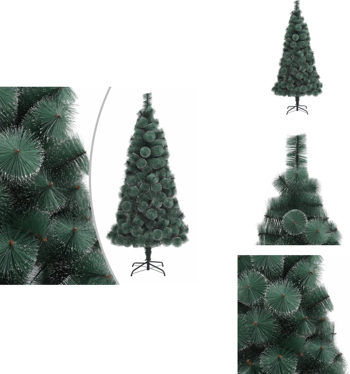 vidaXL Kunstkerstboom 150 cm PET groen met standaard