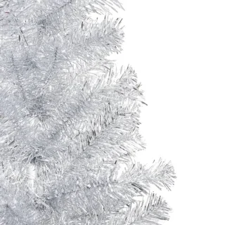 vidaXL Kunstkerstboom 150 cm PET zilver