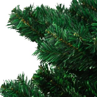 vidaXL Kunstkerstboom 150 cm PVC groen met verlichting en standaard