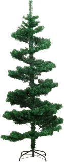 vidaXL Kunstkerstboom 150 cm PVC groen met verlichting en standaard