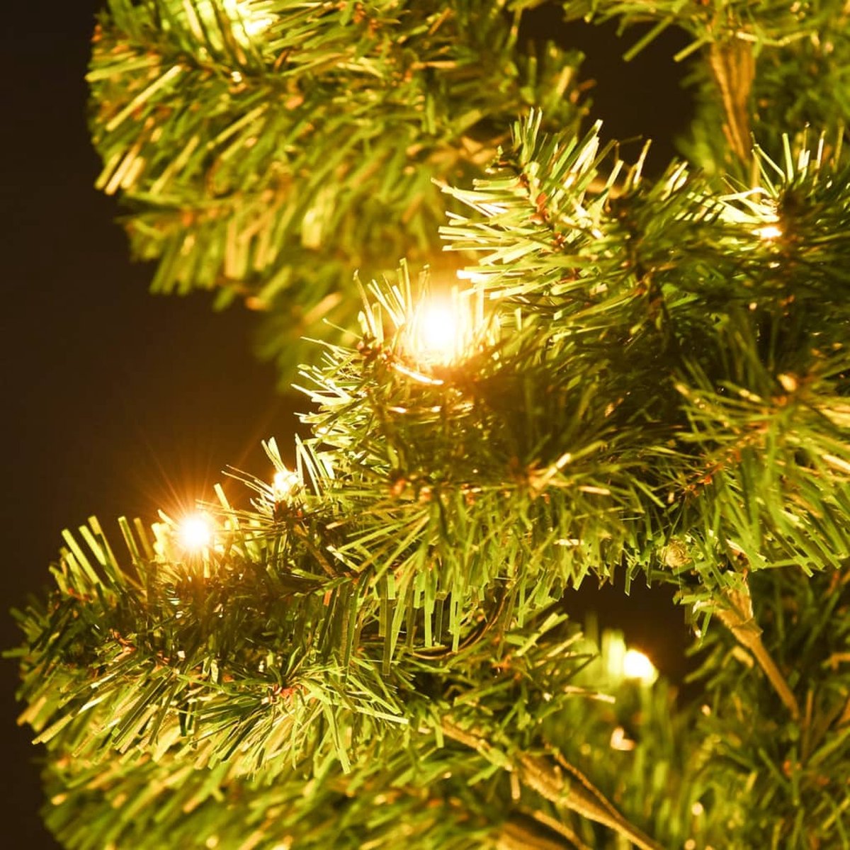 vidaXL Kunstkerstboom 150 cm PVC groen met verlichting en standaard