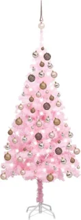 vidaXL Kunstkerstboom 150 cm PVC Roze