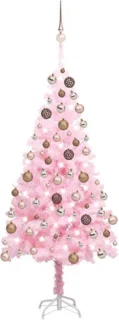vidaXL Kunstkerstboom 150 cm PVC Roze