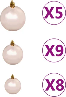 vidaXL Kunstkerstboom 150 cm PVC wit