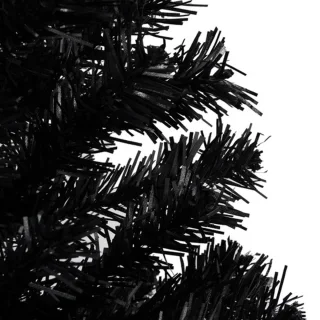 vidaXL Kunstkerstboom 150 cm PVC zwart