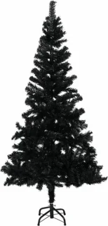 vidaXL Kunstkerstboom 150 cm PVC zwart