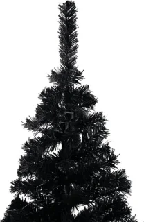 vidaXL Kunstkerstboom 150 cm PVC zwart