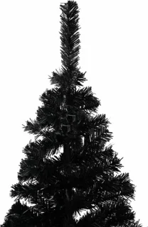 vidaXL Kunstkerstboom 150 cm PVC zwart
