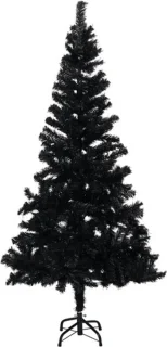 vidaXL Kunstkerstboom 150 cm PVC zwart