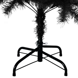 vidaXL Kunstkerstboom 150 cm PVC zwart