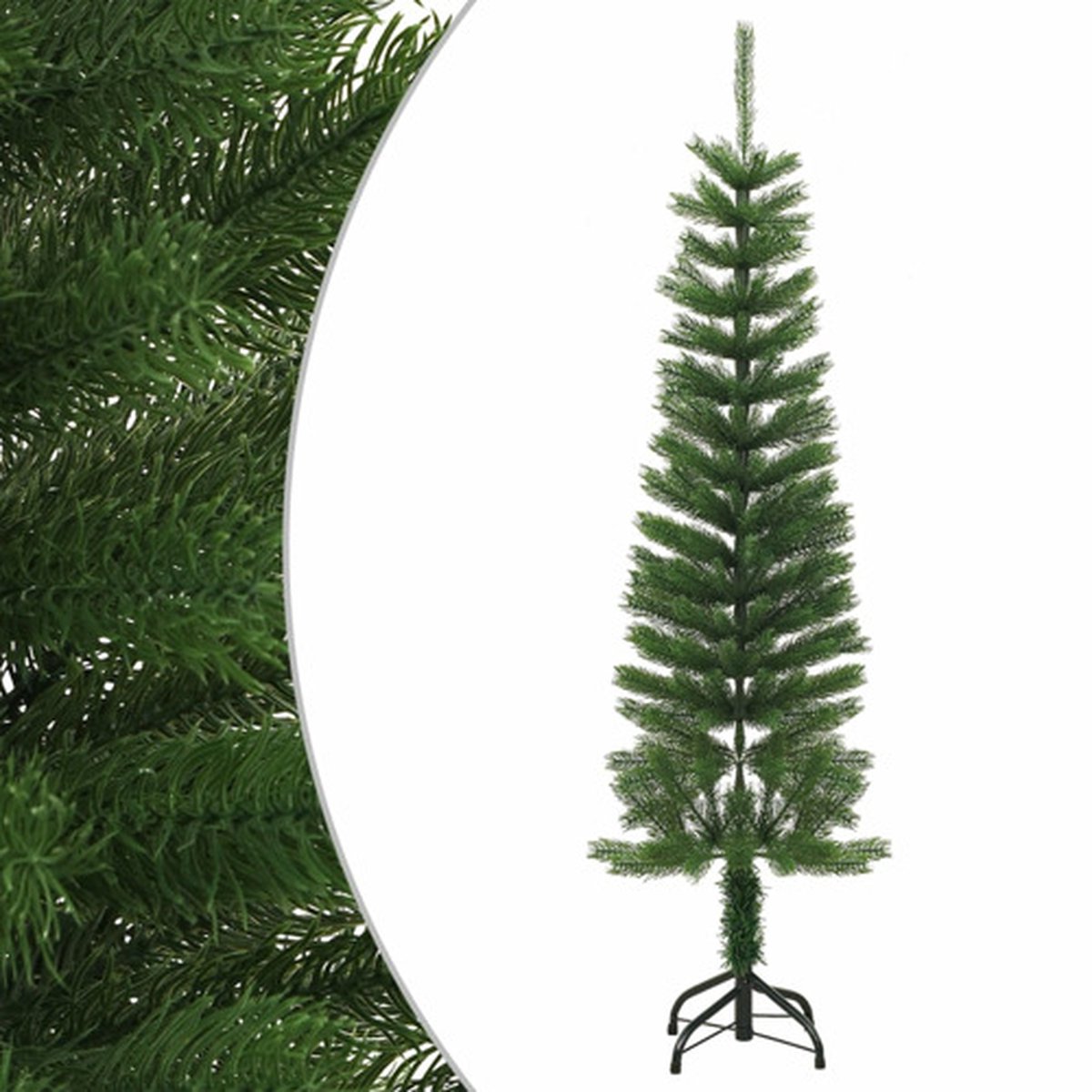 vidaXL Kunstkerstboom 150 cm Smal PE met standaard