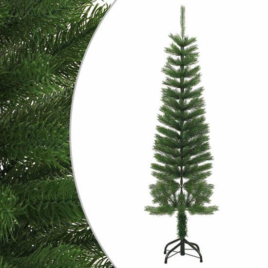 vidaXL Kunstkerstboom 150 cm Smal PE met standaard