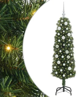 vidaXL kunstkerstboom 150 cm van PVC, staal en kunststof