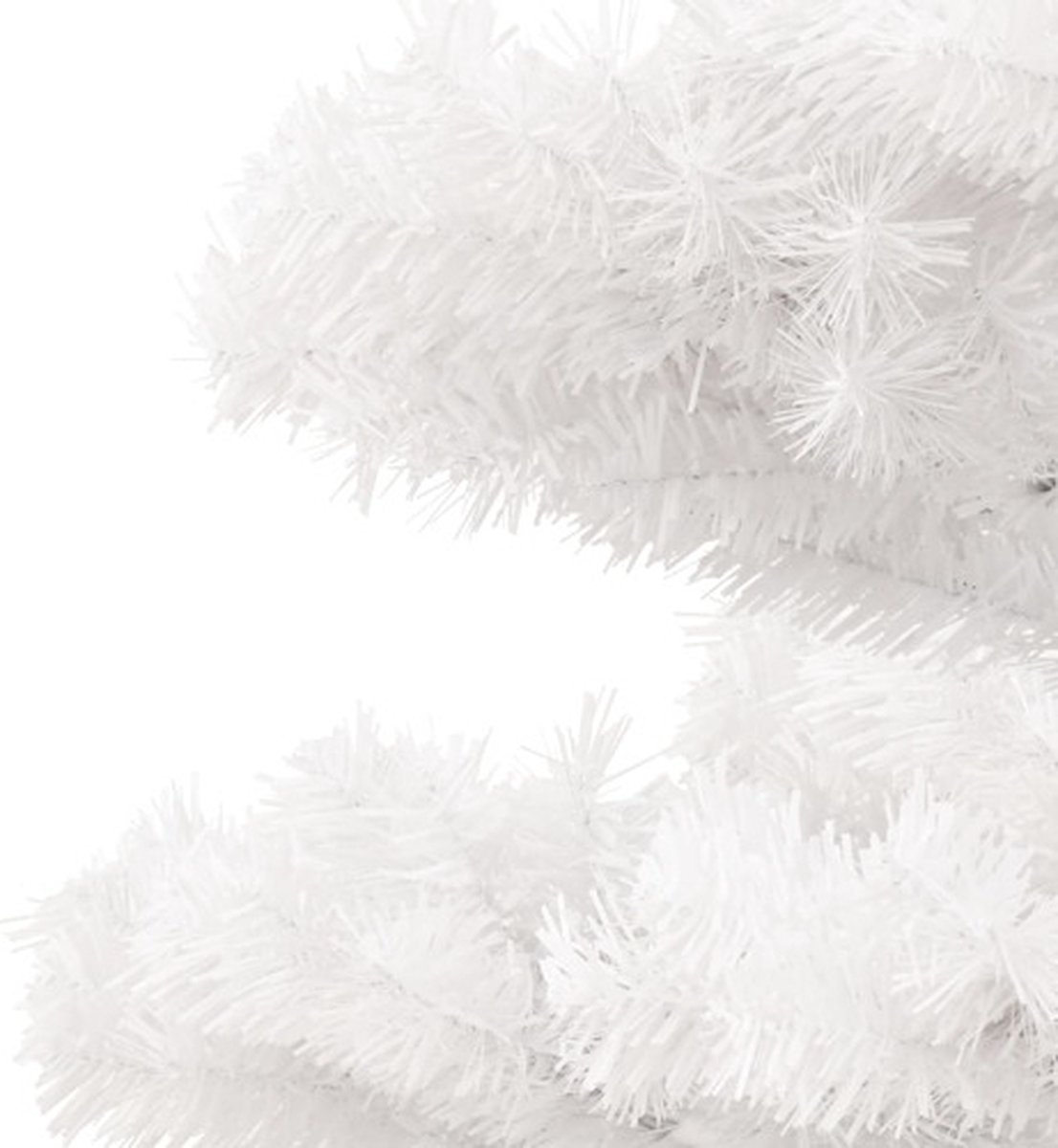 vidaXL Kunstkerstboom 150 cm Wit PVC met Verlichting en Standaard