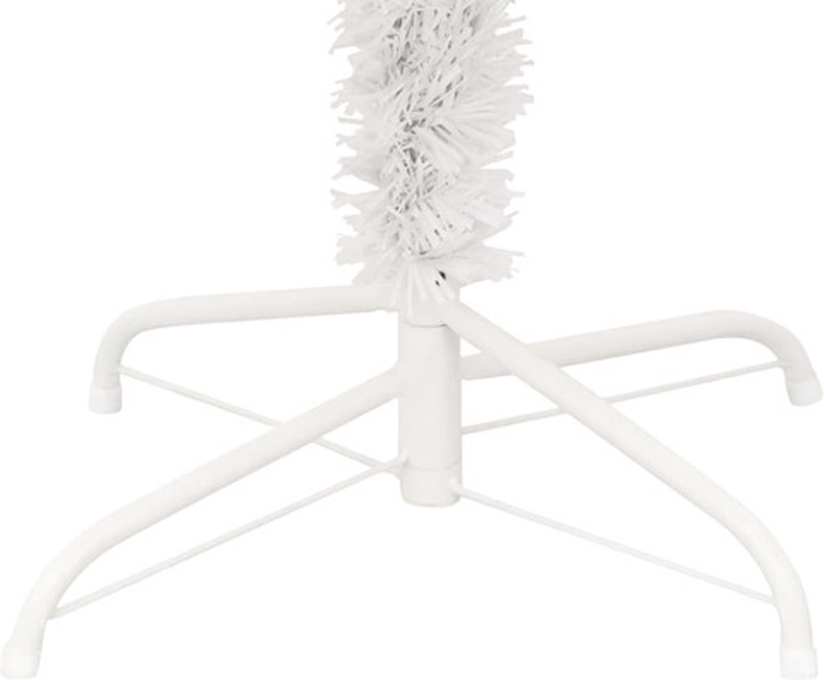 vidaXL Kunstkerstboom 150 cm Wit PVC met Verlichting en Standaard