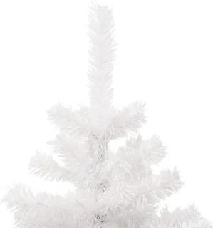 vidaXL Kunstkerstboom 150 cm Wit PVC met Verlichting en Standaard