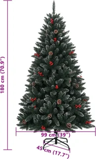 vidaXL Kunstkerstboom 180 cm