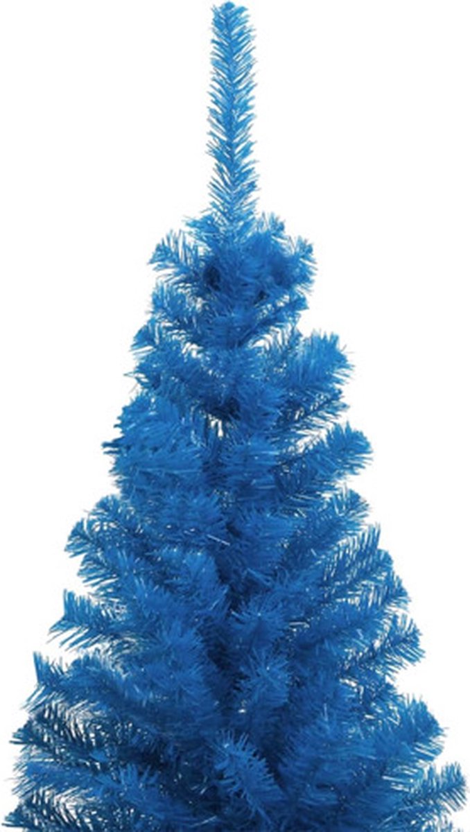 vidaXL Kunstkerstboom 180 cm blauw PVC met standaard