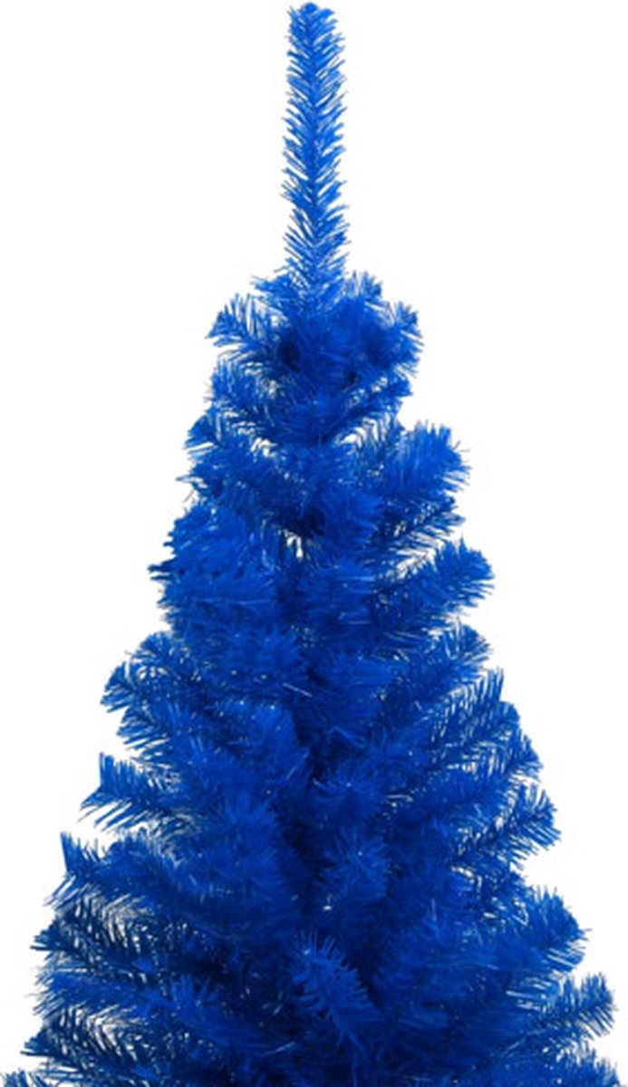 vidaXL Kunstkerstboom 180 cm blauw PVC met standaard