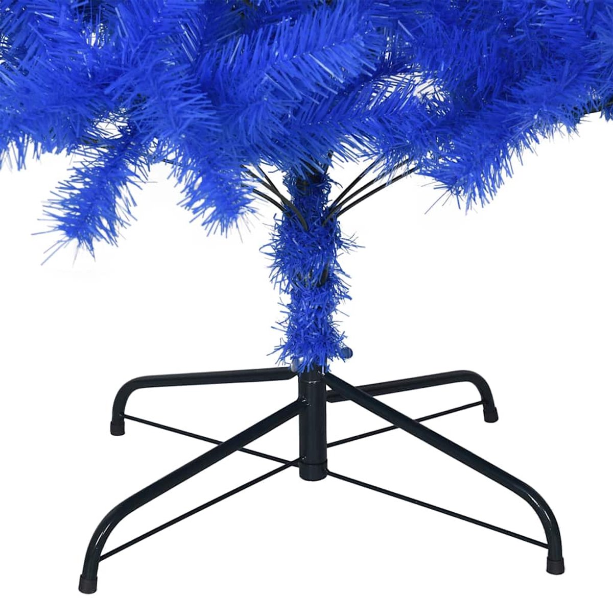 vidaXL Kunstkerstboom 180 cm blauw PVC met standaard