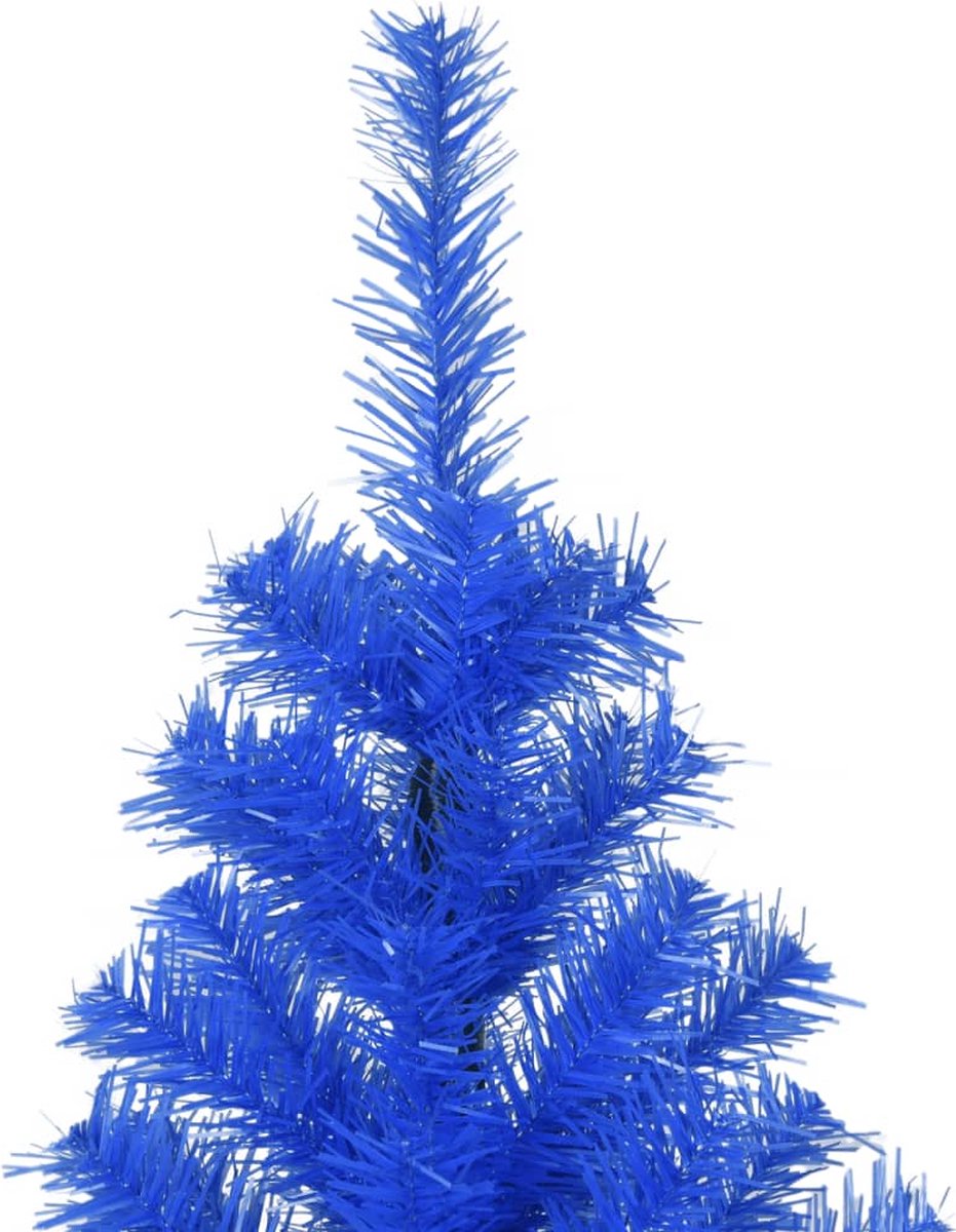 vidaXL Kunstkerstboom 180 cm blauw PVC met standaard