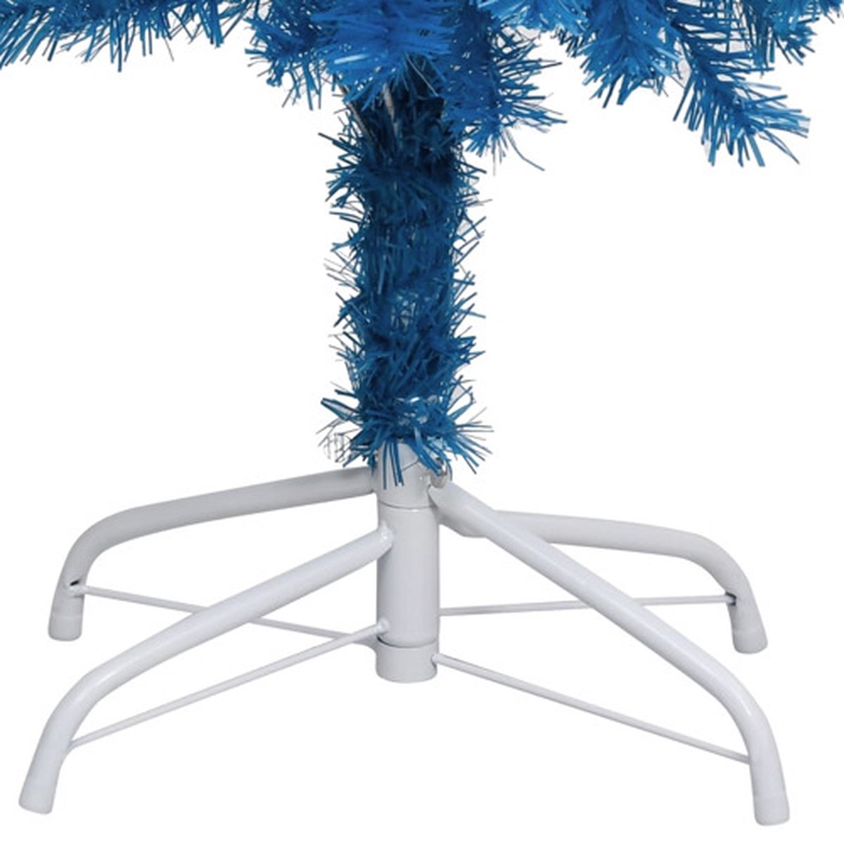 vidaXL Kunstkerstboom 180 cm blauw PVC met standaard