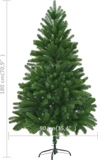 vidaXL Kunstkerstboom 180 cm groen
