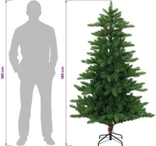 vidaXL kunstkerstboom 180 cm groen
