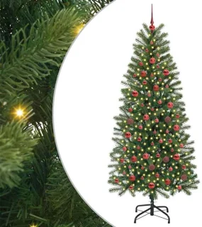 vidaXL Kunstkerstboom 180 cm groen PE en PVC