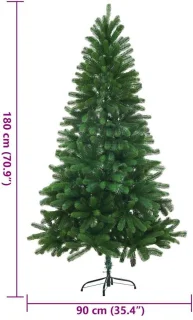 vidaXL Kunstkerstboom 180 cm groen