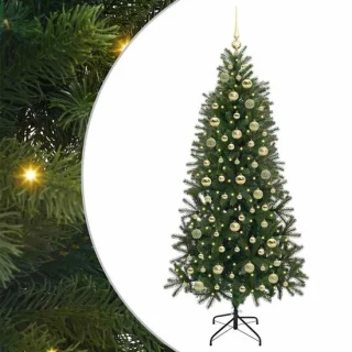 vidaXL kunstkerstboom 180 cm groen van PE en PVC