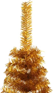 vidaXL Kunstkerstboom 180 cm Half Goudkleurig PET