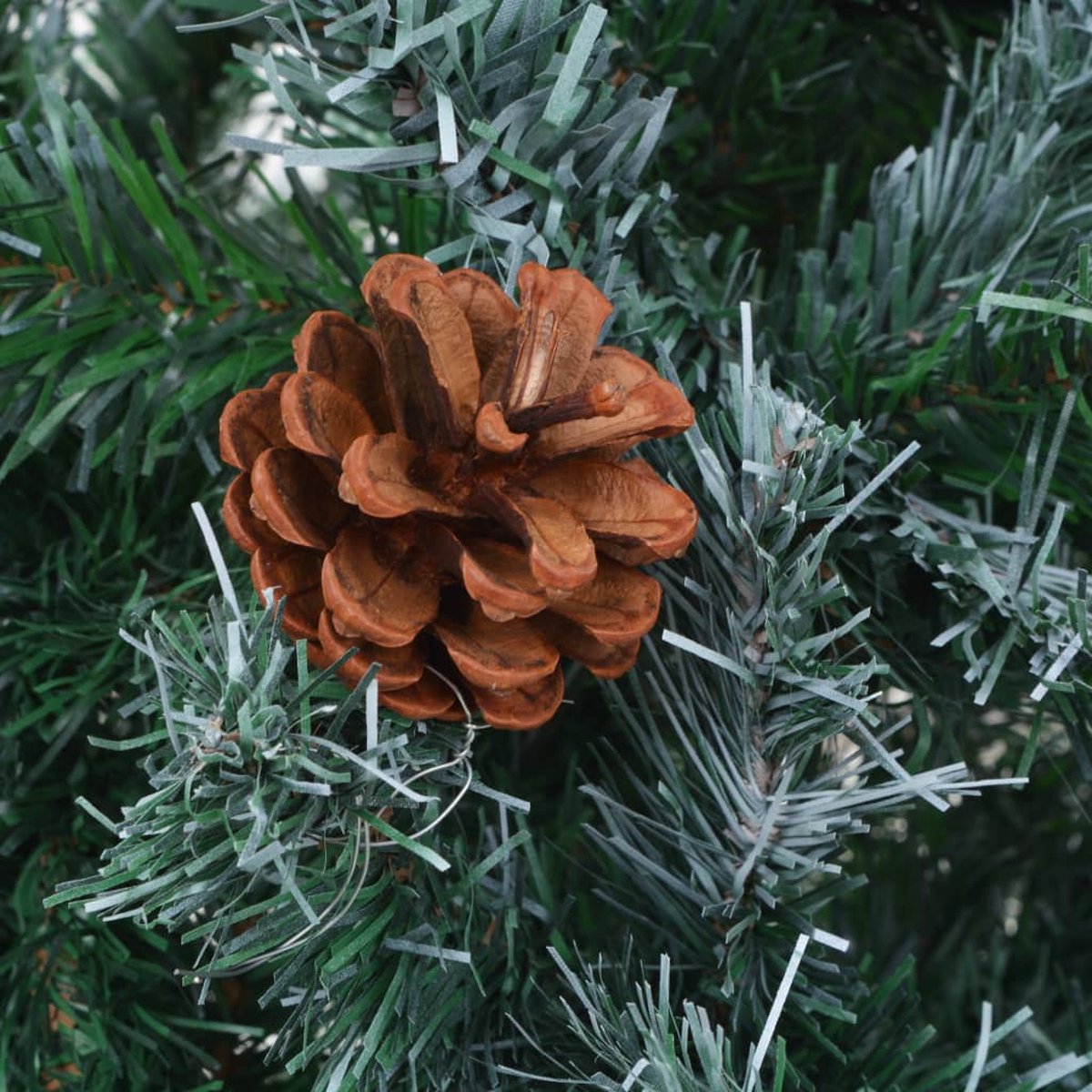 vidaXL Kunstkerstboom 180 cm met dennenappels
