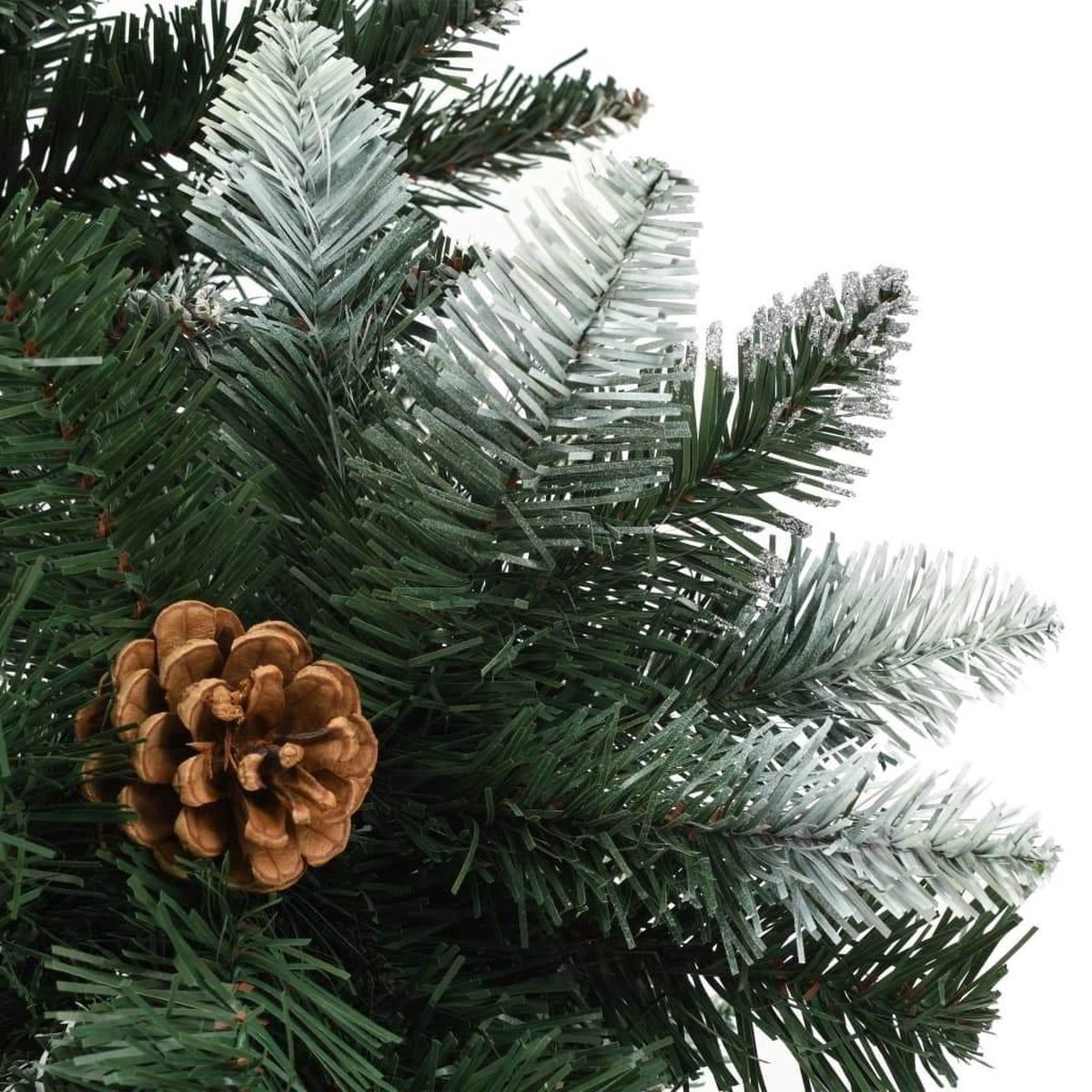 vidaXL Kunstkerstboom 180 cm met dennenappels