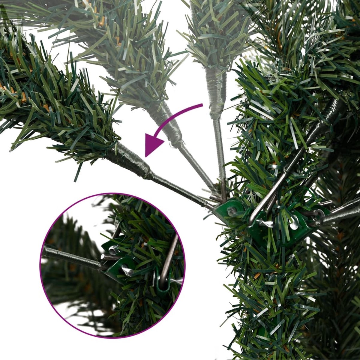 vidaXL Kunstkerstboom 180 cm met standaard