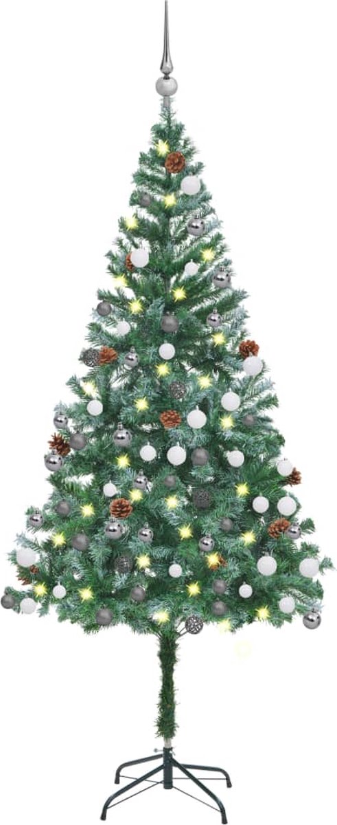 vidaXL Kunstkerstboom 180 cm met verlichting