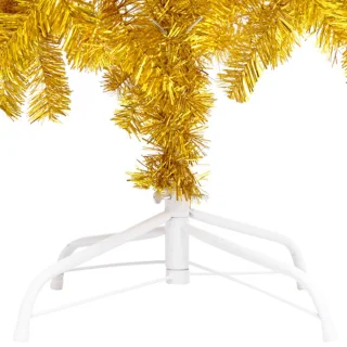 vidaXL Kunstkerstboom 180 cm PET goud