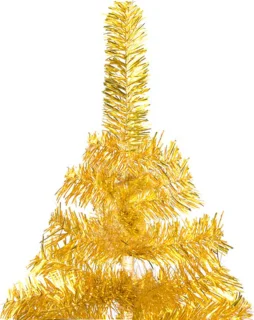 vidaXL Kunstkerstboom 180 cm PET goud